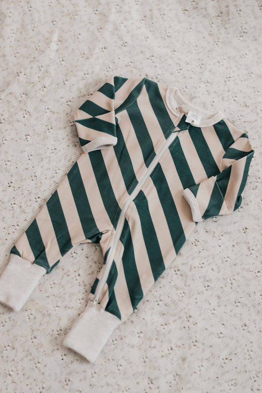 Bencer & Hazelnut - Zipsuit - Forest Stripe
