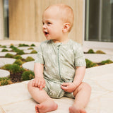 Kynd Baby - Day or Night Onesie Short Sleeve - Palm Tree