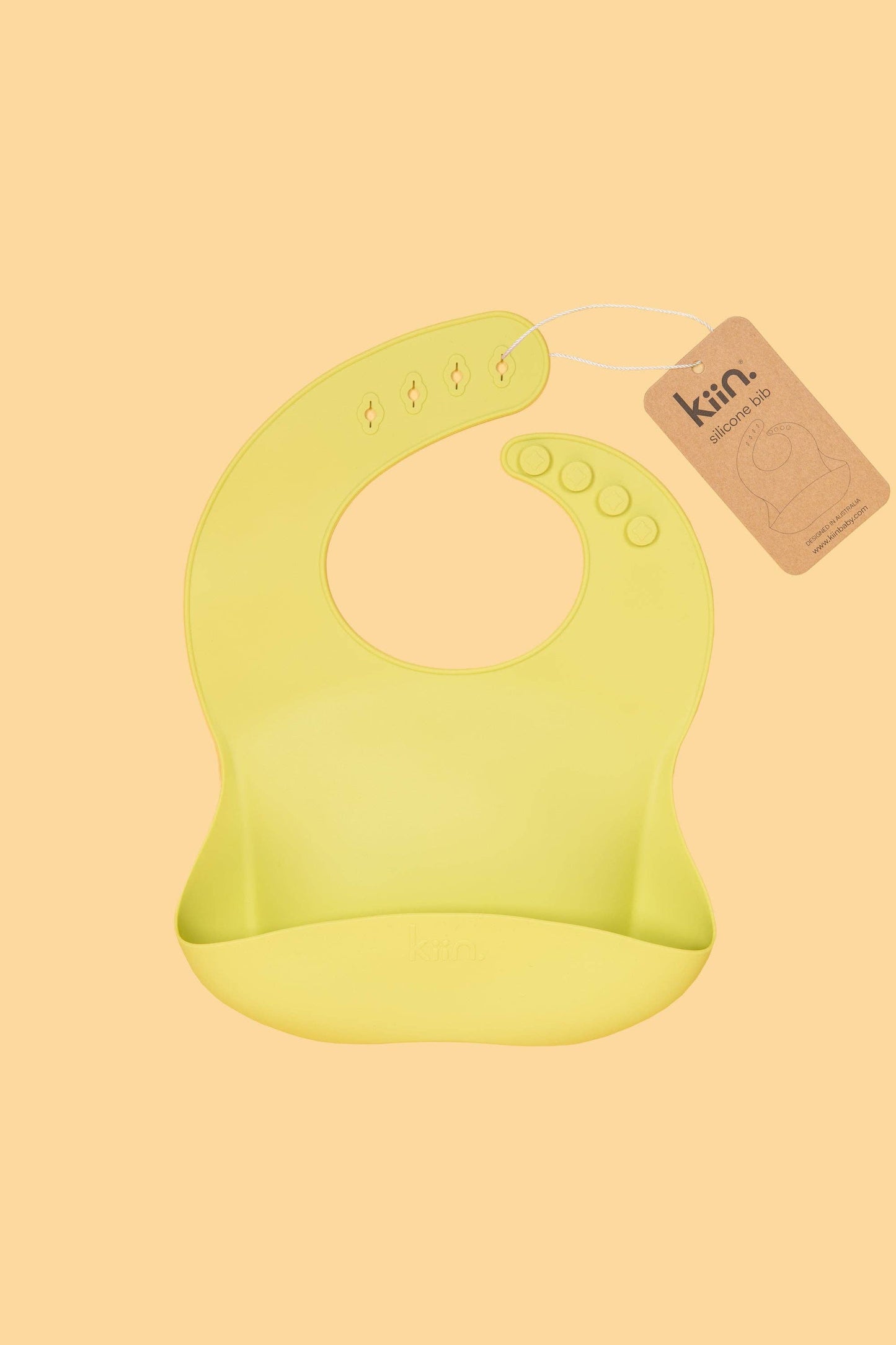 Kiin Baby - Silicone Bib: Lilac