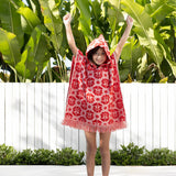 Flora Kids Hooded Beach Poncho