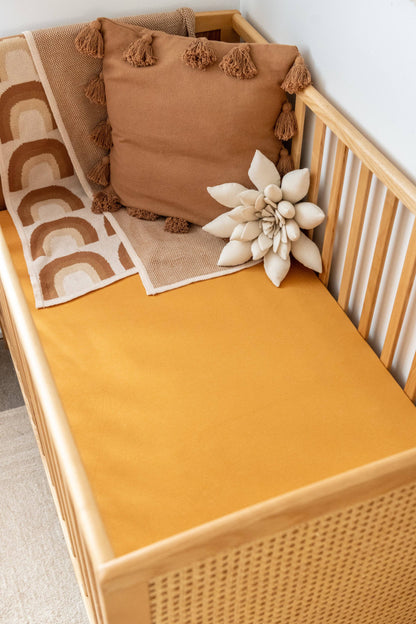 Kiin Baby - Organic Cot Sheet: Heather
