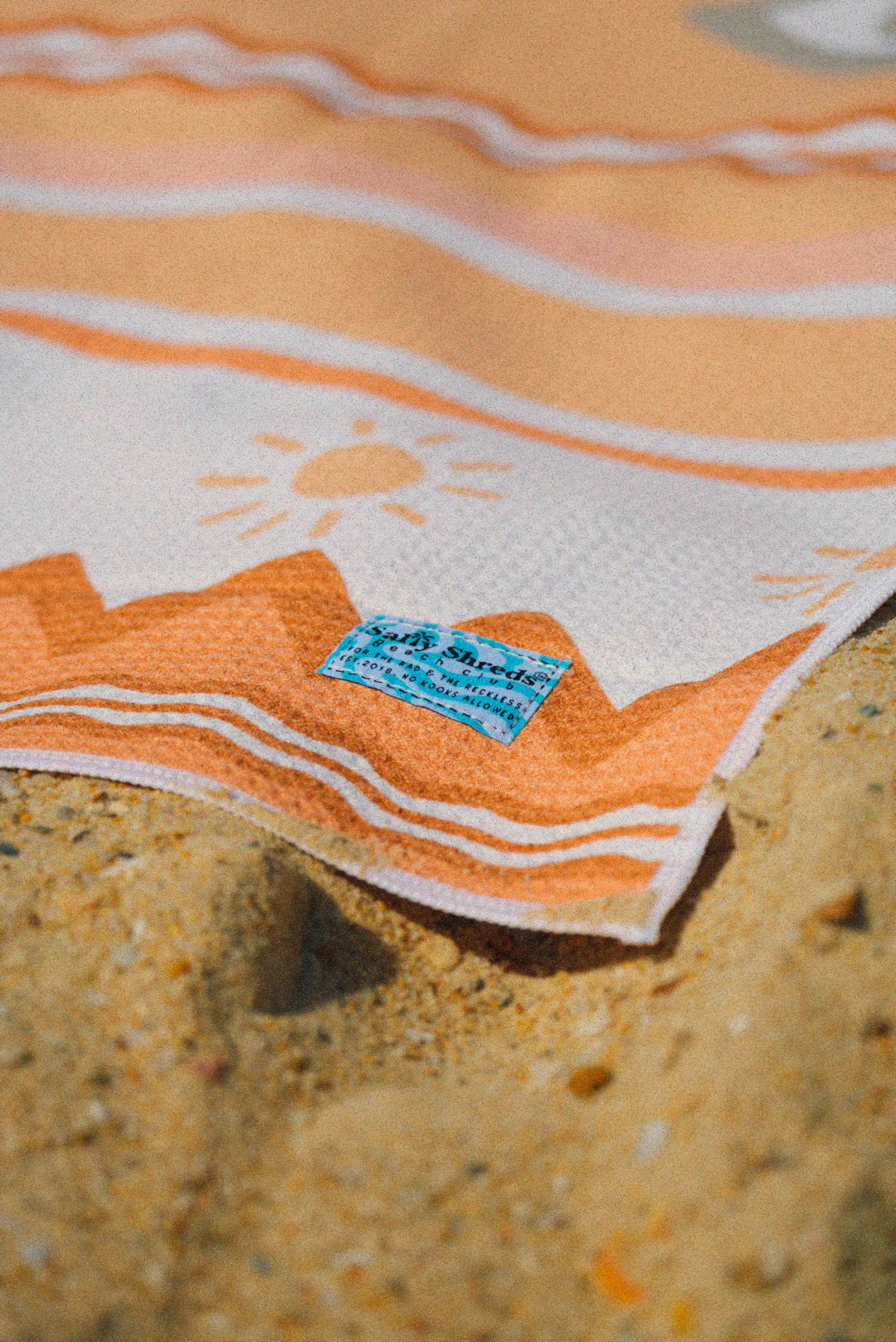 Salty Shreds - Surf wanderer waffle microfiber sand free beach towel