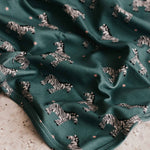 Bencer & Hazelnut - Jersey Swaddle - Zebby Green