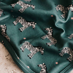 Bencer & Hazelnut - Jersey Swaddle - Zebby Green
