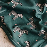 Bencer & Hazelnut - Jersey Swaddle - Zebby Green