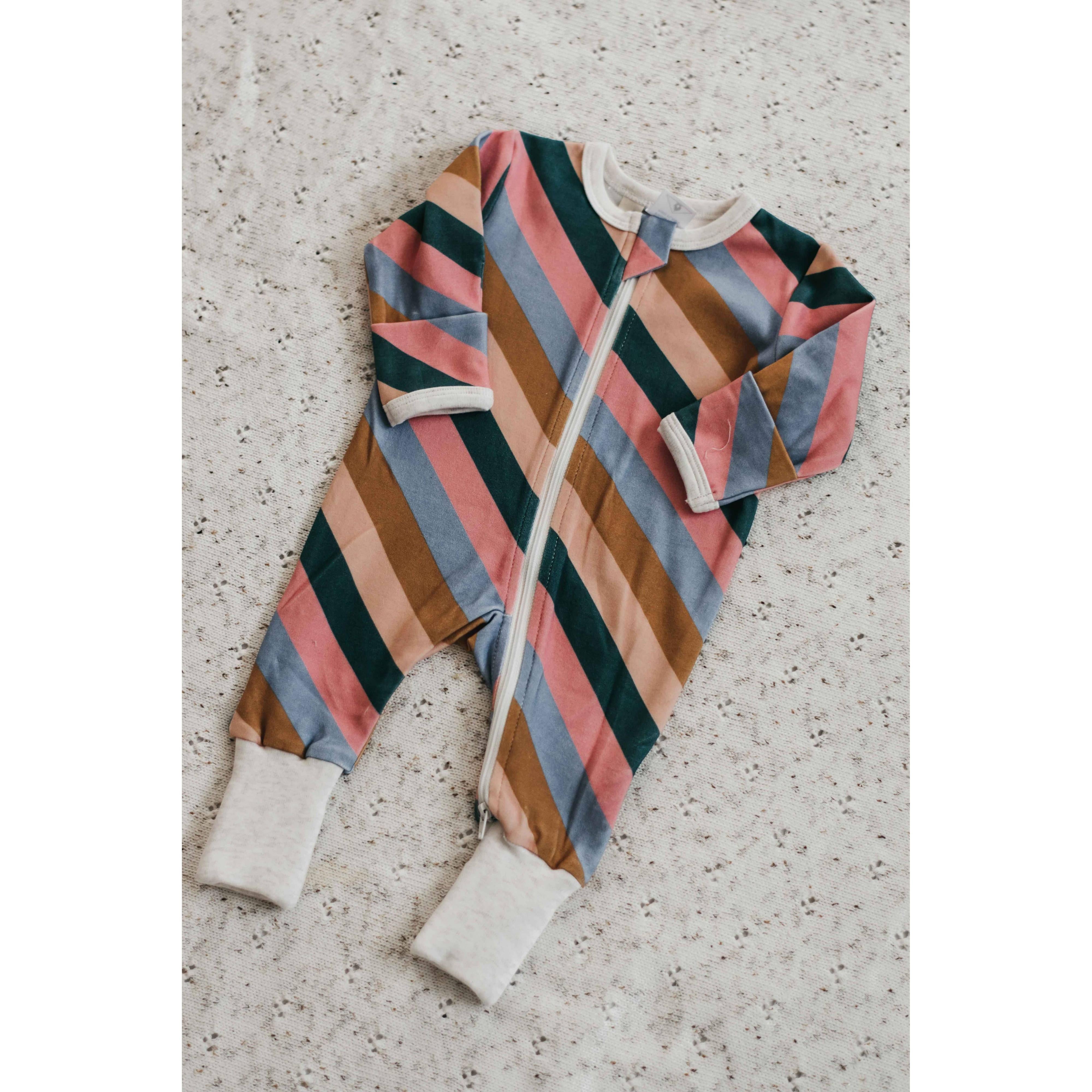Bencer & Hazelnut - Zipsuit - Retro Stripe
