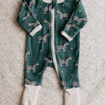 Bencer & Hazelnut - Zipsuit - Zebby Green