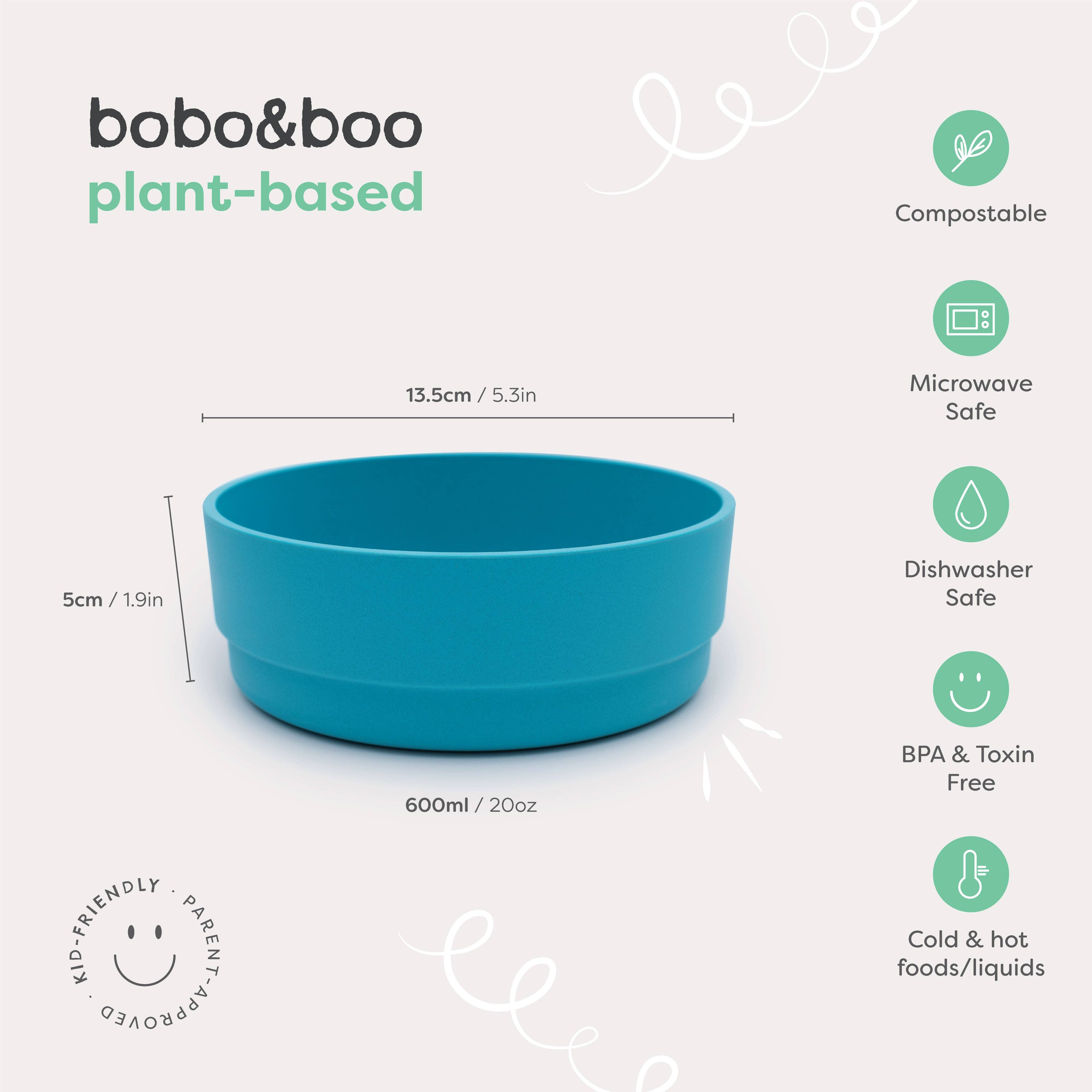 Bobo & Boo AUS - Plant-Based 3 Pack of Bowls - Tropical (600ml)