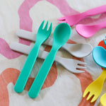 Bobo&Boo Plant-Based 3 Pack of Cutlery Bundle - Lagoon