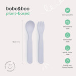 Bobo&Boo Plant-Based 3 Pack of Cutlery Bundle - Lagoon