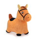 Plush toy horse on a white background