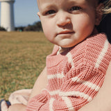 Chunky Rib Knit Jumper- Cameo Stripe