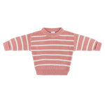 Chunky Rib Knit Jumper- Cameo Stripe