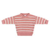 Chunky Rib Knit Jumper- Cameo Stripe