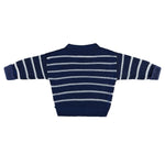 Chunky Rib Knit Jumper- Navy Stripe