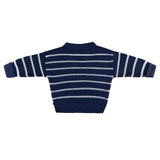 Chunky Rib Knit Jumper- Navy Stripe