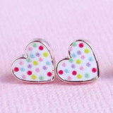 Confetti Heart Earrings - Bunny Box