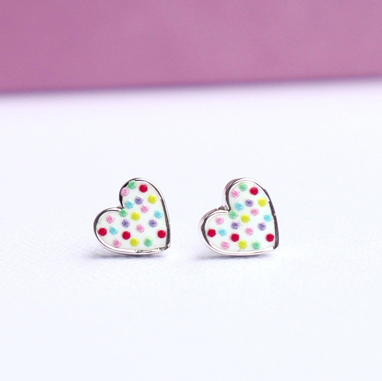 Confetti Heart Earrings - Bunny Box