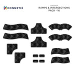 Connetix Magnetic Tiles - Ramps & Intersections Pack 16 pc