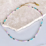 Salty Safari - Corsica Necklace Sorbet & Turquoise