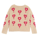 GIRLS HEARTS JUMPER