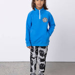 Happy Furry Half Zip Crew