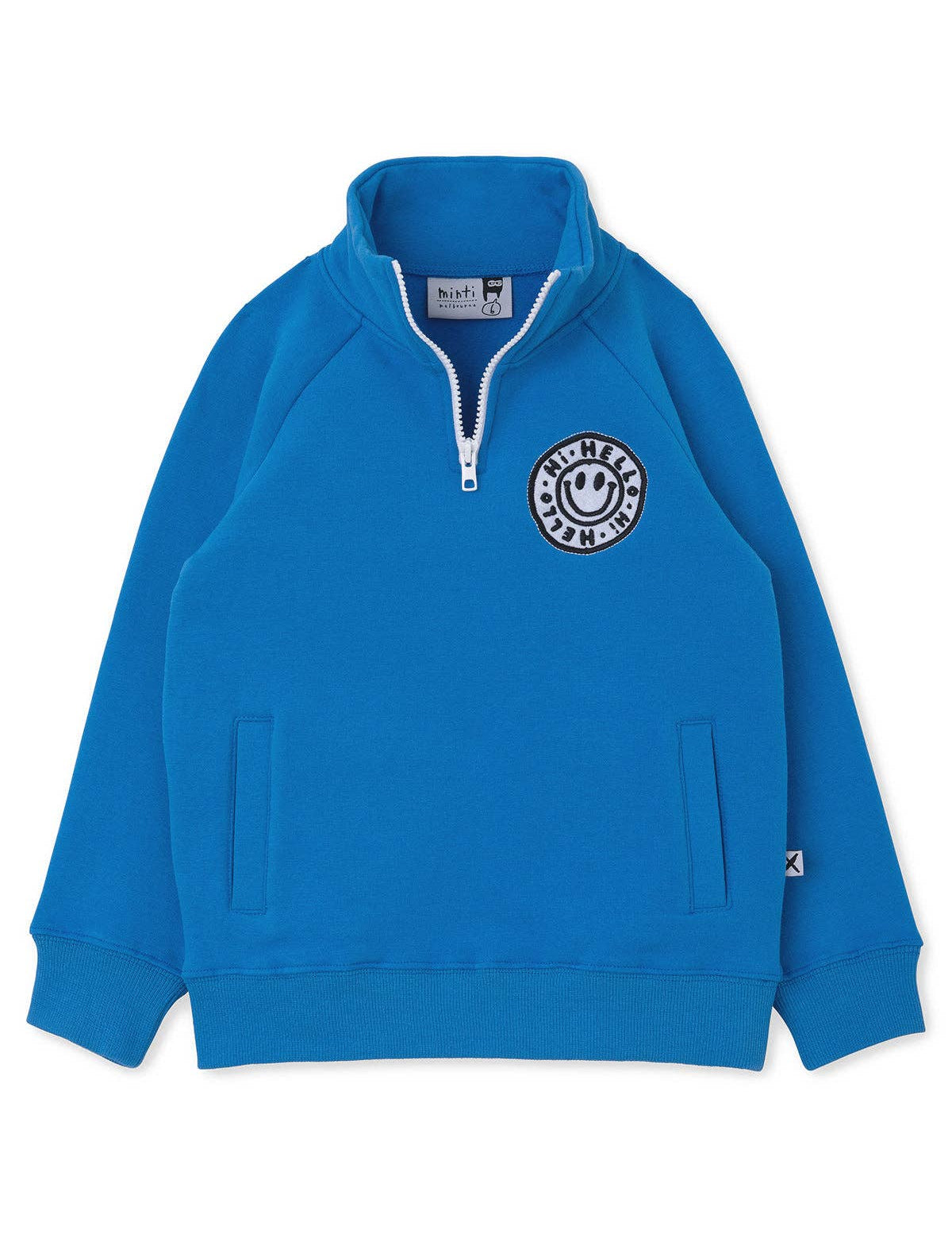 Happy Furry Half Zip Crew