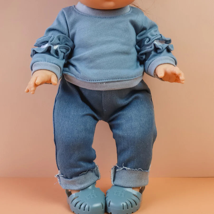 Tiny Harlow - Tiny Threads Ruffle jumper and Denim pant set