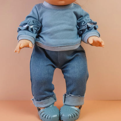 Tiny Harlow - Tiny Threads Ruffle jumper and Denim pant set