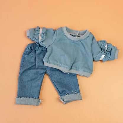Tiny Harlow - Tiny Threads Ruffle jumper and Denim pant set