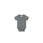 Jamie Kay - Organic Cotton Hudson Short Sleeve Bodysuit - Lenny Leopard Smoke