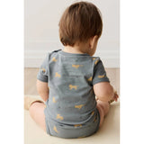 Jamie Kay - Organic Cotton Hudson Short Sleeve Bodysuit - Lenny Leopard Smoke