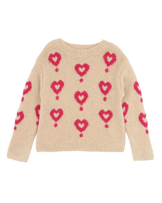 Fox & Finch GIRLS HEARTS JUMPER