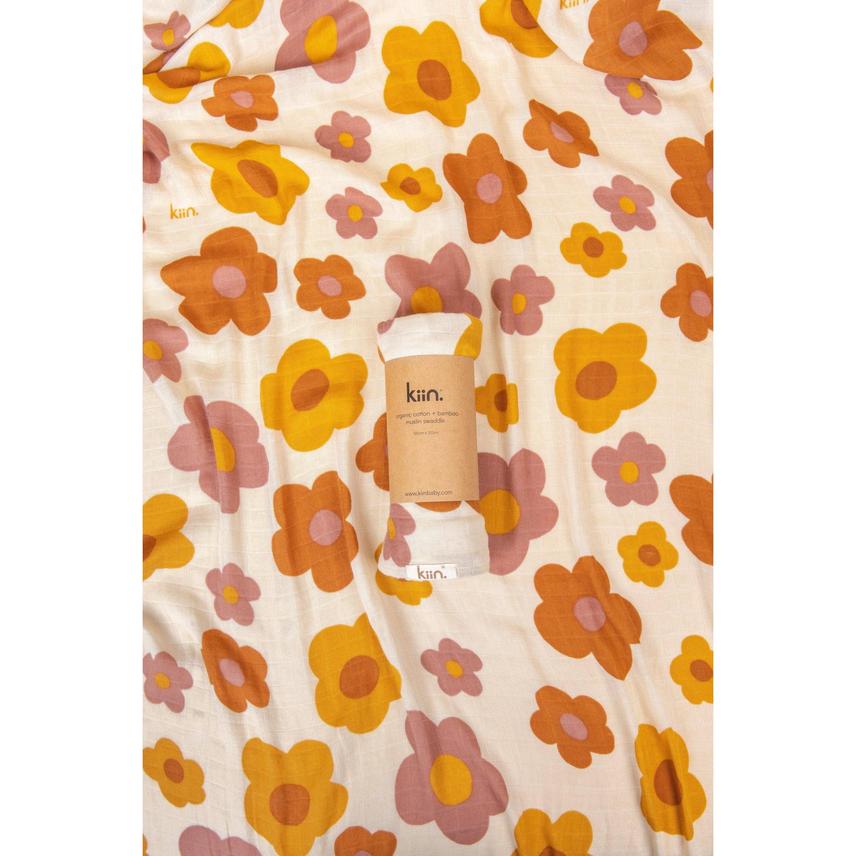 Kiin Baby - Organic Swaddle: Bloom