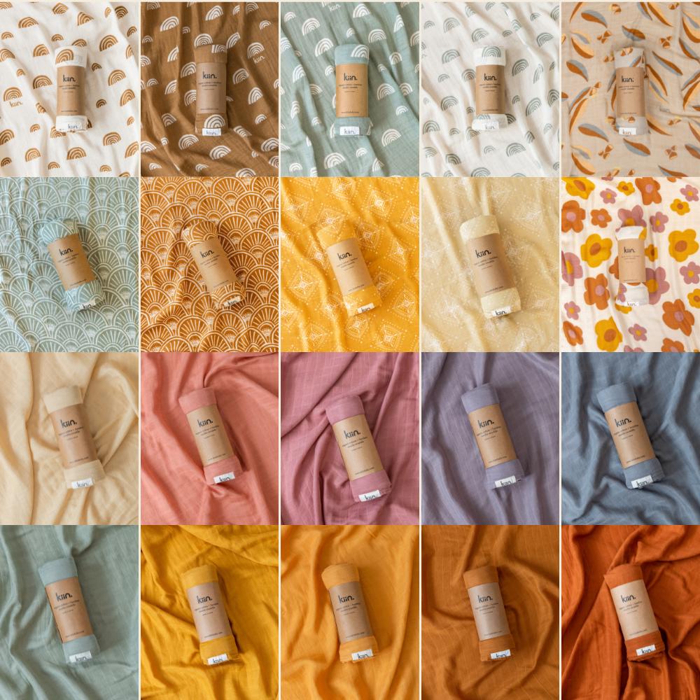 Kiin Baby - Organic Swaddle: Caramel
