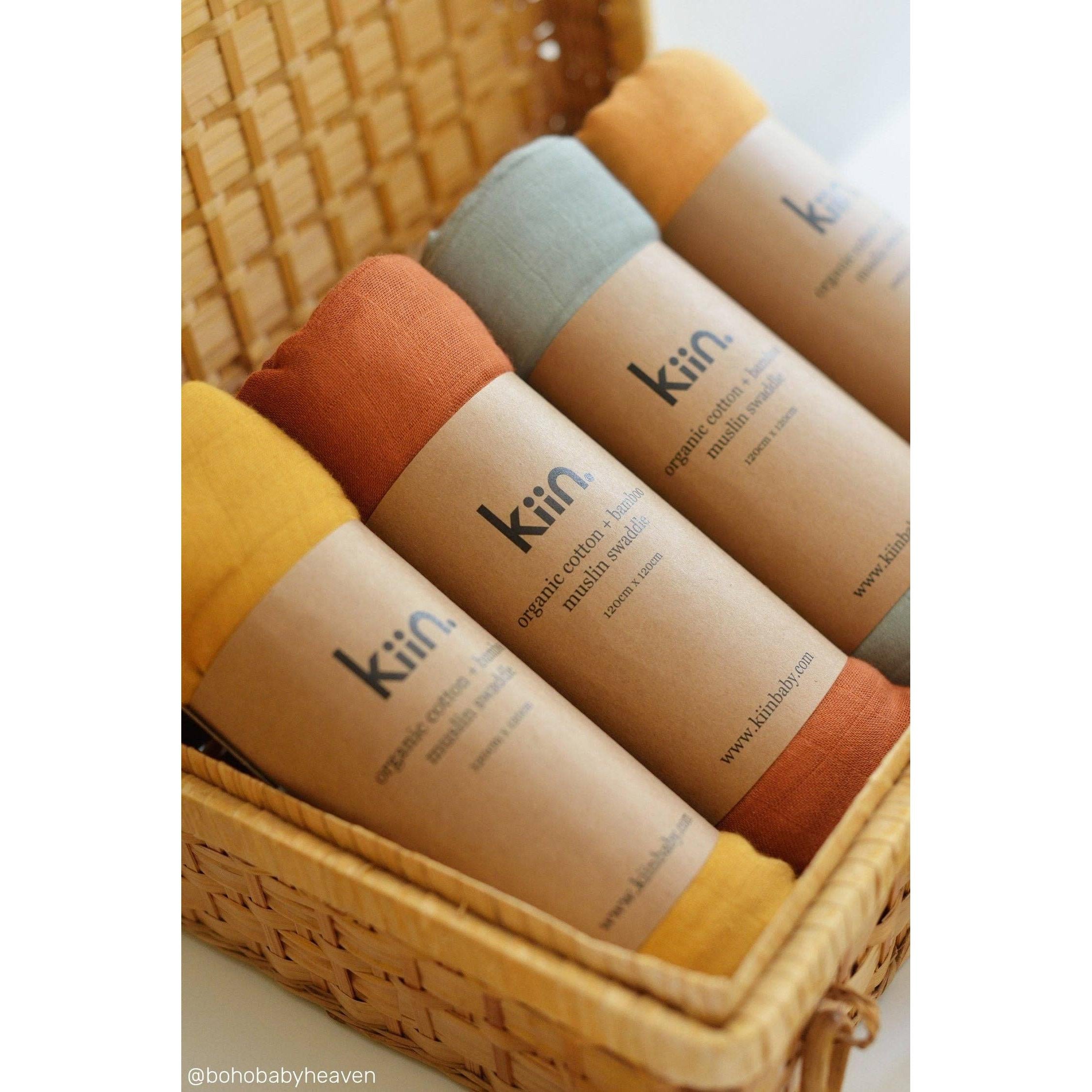 Kiin Baby - Organic Swaddle: Caramel