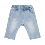 LIGHT DENIM PULL ON JEANS