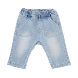 LIGHT DENIM PULL ON JEANS