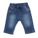 MID INDIGO PULL ON DENIM JEANS