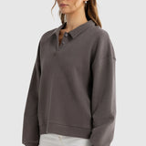ORTC Ava Polo Sweater Espresso