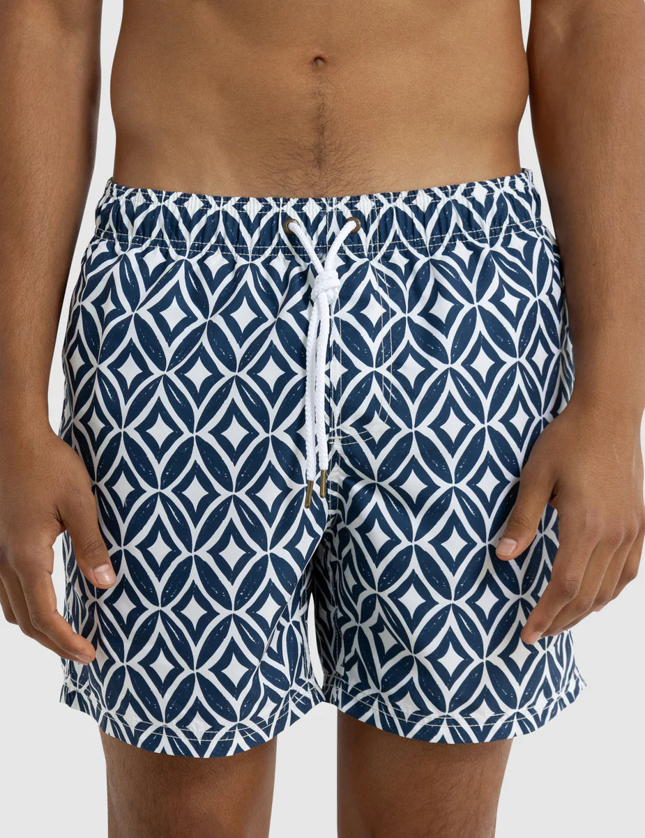 Cable Swim Shorts Navy