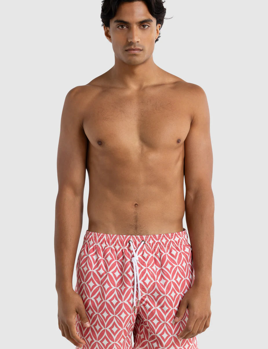 Cable Swim Shorts Red