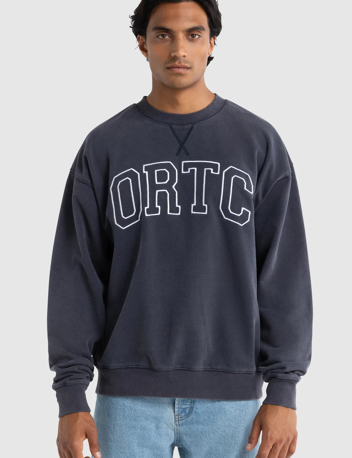 Unisex Duke Logo Crew Vintage Navy