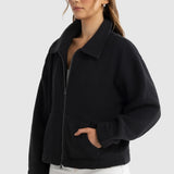 ORTC Georgia Sherpa Jacket Washed Black