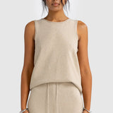 Holly Knit Tank Top Natural