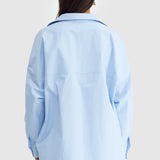 Loey Oversized Shirt Powder Blue