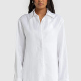 ORTC Luna Linen Shirt White