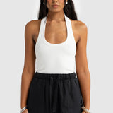 Luna Linen Shorts Black