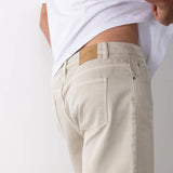 Relaxed Twill Shorts Stone