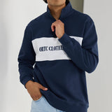 Classic Logo Quarter Zip Navy